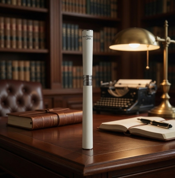 Monteverde Other - Monteverde Aldo Domani Libra Luxury White Ballpoint Pen Chrome Trim Very Good